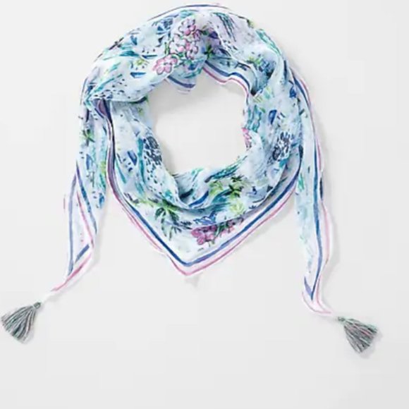 J. Jill Accessories - NWT J Jill Tropical Toile Diamond Scarf